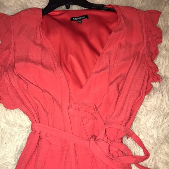 Express Wrap Ruffle Maxi Dress - Picture 5 of 8